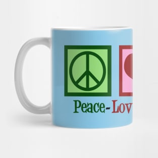 Peace Love School Bus Drivers Mug